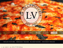 Tablet Screenshot of lavillapizza.com